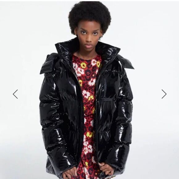 $715 The Kooples Detachable-Sleeve Hooded Padded Shell-Down Jacket Puffer NWT Sm - Picture 4 of 13